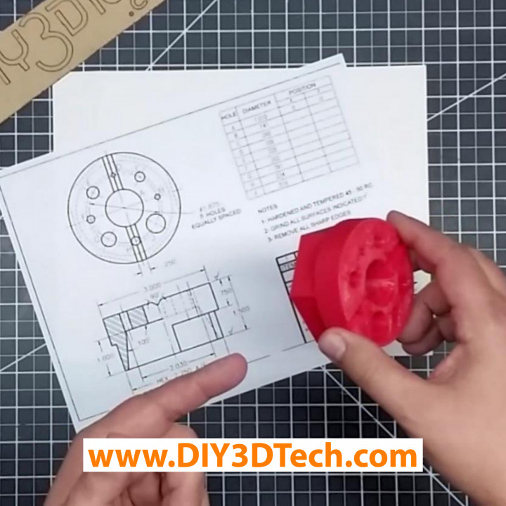 panchina bloccare utensili apparecchio 3D print model - Mito3D