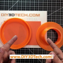co2 laser ingresso adattatore fan tubo flessibile sfogo fumi incidere 3d print model - Mito3D