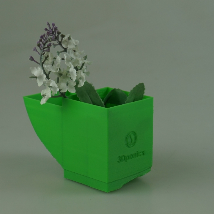 container - 3dponics herb garden & 3D print model - Mito3D