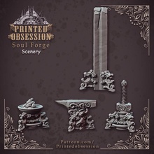celestial soul forge - heaven hath fury scenery 32 mm scale pre-supported store dragon hell kickstarter miniatures 3 dungeon dnd minature 2mm 3d print model - Mito3D
