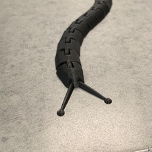 looooong articulated slug cool free big bug kids long movable remix 3d print model - Mito3D