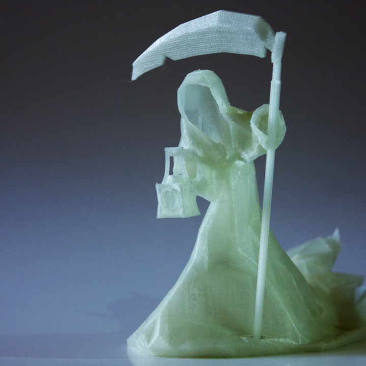 n articolo digi reaper schermo blu morte fan art grim halloween pc lowpoly digitale virtuale 3D print model - Mito3D