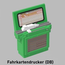 fahrkartendrucker deutsche bundesbahn Zug bahn eisenbahn 3d print model - Mito3D