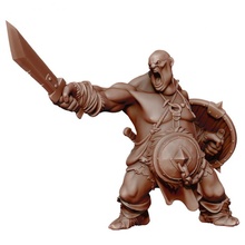 hill giant - ogre tabletop boss dragons dungeons fantasy warhammer miniature dnd 3d print model - Mito3D