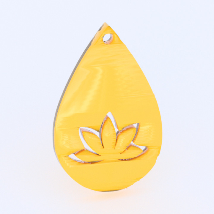 yoga orecchini pendente meditazione gioielleria orecchino ciondoli idealab earrings 3D print model - Mito3D
