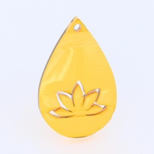 yoga küpe kolye meditasyon takı idealab earrings 3d print model - Mito3D