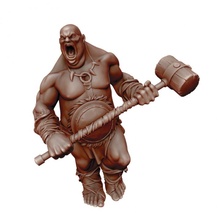 hill giant - ogre tabletop dragons dungeons fantasy warhammer miniature dnd 3d print model - Mito3D