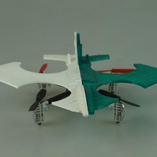 microdrone 30 plane design gadgets & electronics drone microdrone30 rcbanner 3d print model - Mito3D