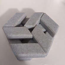 hexagone puzzle jolie 3d print model - Mito3D
