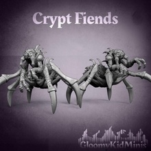 crypt fiends action poses tabletop insect mini undead miniature warcraft dnd nerubian 3d print model - Mito3D