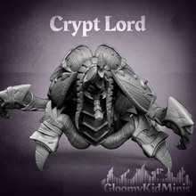 crypt lord tabletop mini undead miniature scarab warcraft dnd nerubian anubarak anub'arak 3d print model - Mito3D