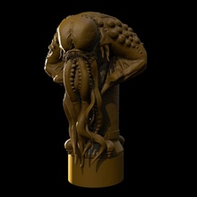 Dios busto mesa extraterrestre detallado horror mal cósmico pintar tentáculo lovecraft Jeremysmith pieza arte 3d print model - Mito3D
