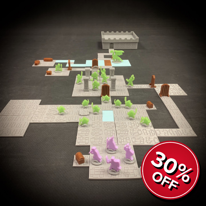 meepleverse meeple donjon boutique accessoires dragons donjons fantaisie Jeux jeu miniatures rpg terrain jeux guerre société table carrelage meeples éclaireur escarmouche 3D print model - Mito3D