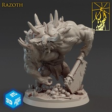 Razoth Tischplatte Dämon Miniaturen Königreich Wut Daemon Schmiede Titan dämonisch 3d print model - Mito3D