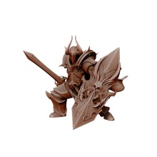 sombre Chevalier chaos guerrier table dragons donjons fantaisie marteau guerre miniature dnd 3d print model - Mito3D