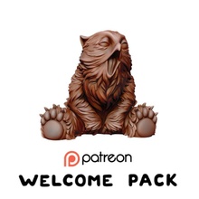 yawning cub - patreon special store baby dragons dungeons fantasy warhammer miniature dnd owlbear 3d print model - Mito3D
