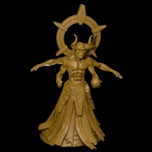 demon mage tabletop dark horror magic runic evil d&d dnd skirt 3d print model - Mito3D