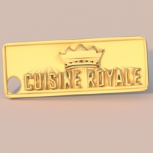 yerel mutfak Royale anahtarlık video oyunu oyunları buhar idealab cuisine royale keyxhain 3d print model - Mito3D