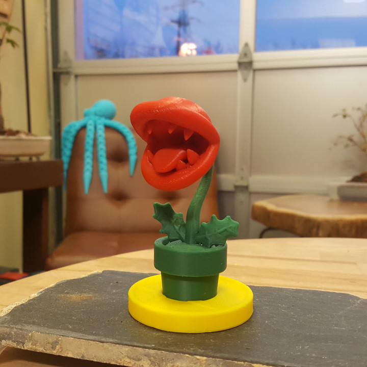 piraña planta maceta súper aplastar hermanos nintendo mario Super Mario cambiar interruptor Smash Bros supersmashbrothers 3D print model - Mito3D