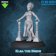 Elsa mariée boutique classique fantaisie femelle Golem monstre Frankenstein pulpe bébé 3d print model - Mito3D
