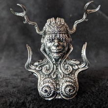 healing store ancient artifact bust fantasy music character steampunk scifi horns nordic bronzeage ornate heilung 3d print model - Mito3D