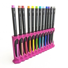 camaleón bolígrafo estante soporte Arte escritorio oficina organizador lápiz papelería mesa caddie 3d print model - Mito3D