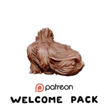 sniffing cub - patreon special baby dragons dungeons fantasy warhammer miniature dnd owlbear 3d print model - Mito3D