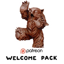 staggering cub - patreon special baby dragons dungeons fantasy warhammer miniature dnd owlbear 3d print model - Mito3D