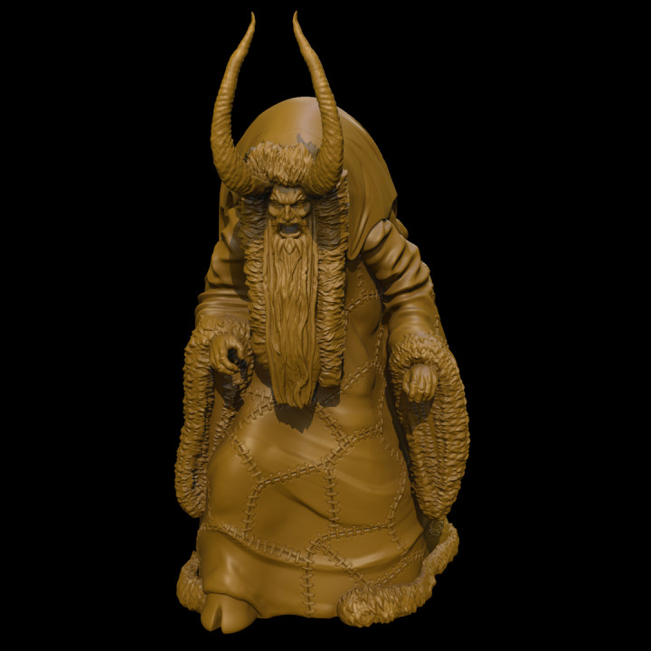 krampus tabletop christmas horror horns x-mas 3D print model - Mito3D