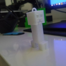Minecraft rampicante portachiavi 3d print model - Mito3D