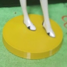 ayanami figura In piedi piede buco tinkercad spare part 3d print model - Mito3D
