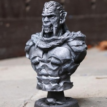 vampiro guerrero apoyo gratis busto figura dragones mazmorras fantasía juegos golem orco miniatura mesa d 3d print model - Mito3D