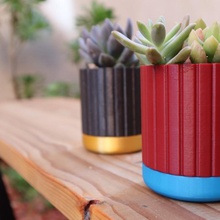 simple 3d printed planter flower easy pot succulent 3d print model - Mito3D