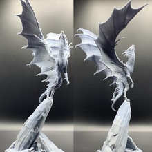 oro Drago posa 2 tavolo creatura dungeon fantasia figurina giochi mini mostro rpg pittura miniatura d 5e 3d print model - Mito3D