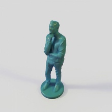 pensativo 3dps homem arte corpo escrivaninha estatuetas humano miniaturas escultura estátua masculino decoração galeria 3d print model - Mito3D