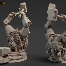 ancient forge tabletop fantasy metal miniatures model steampunk titan forgedwarfs berads 3d print model - Mito3D