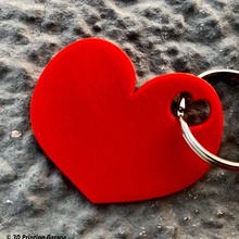 cœur porte clés pendentif l'amour Valentin valentines Saint 3d print model - Mito3D