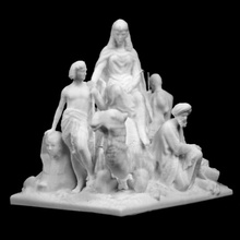 Afrika Gruppe albert memorial south kensington london scan 3d print model - Mito3D