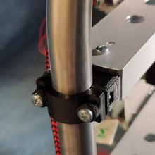 tube bracket rectangular aluminum profile mechanical insert 3d print model - Mito3D