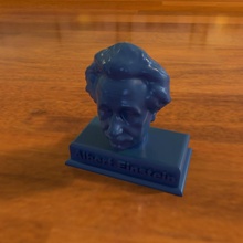 Albert Einstein heykel Sanat vücut şekil heykelcik insanlar zeka 3d print model - Mito3D