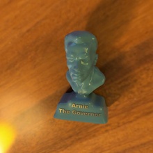 Arnie gouverneur art Bouddha buste décoration figure figurine intérieur homme portrait statue sculptures décor encadrement Galerie male head 3d print model - Mito3D