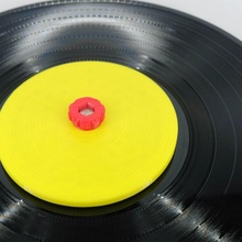 lp vinil 12 polegada registro rótulo protetor máquina lavar limpeza coleção música som vintage audio canção disco toca discos audiófilo 12inch 3d print model - Mito3D