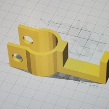 tv support 1 pipe 3d print model - Mito3D