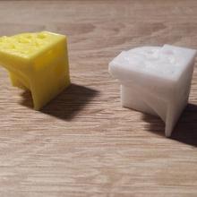 design decision cube filament test calibration printer xyz 3d print model - Mito3D