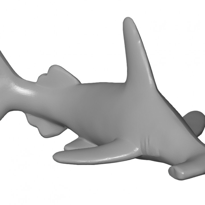 martillo tiburón pez Oceano Tiburon 3D print model - Mito3D