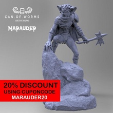 marauder miniature & bigature tabletop bat creature monster warhammer d&d folk dungeonanddragons batfolk monstervampire 3d print model - Mito3D