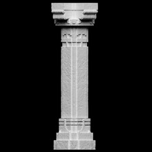 poitrine harir stepwell colonne analyse architecture Inde Gujarat 3d print model - Mito3D
