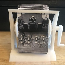 flip-it 3d printed rotary flipbook animation crafts mutoscope 3d print model - Mito3D