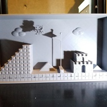 súper mario diorama juguetes juegos 3d nintendo juego vídeo 3d print model - Mito3D