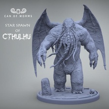star spawn cthulhu big scale & miniature store lovecraft callofcthulhu genestealer starspawn dagon deathmaydie insmouth deepones oldones 3d print model - Mito3D